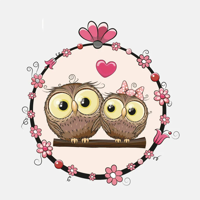 

Hot Car Sticker Owl Romantic Valentine's Day Motorcycle Decals Vinyl KK Accessories Waterproof Motorcycl PVC 16CM*15CM