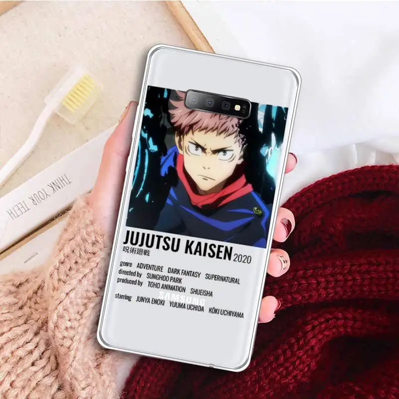 

Jujutsu Kaisen Satoru Gojo High quality luxury Phone Case Transparent For Samsung Galaxy A 71 21s S note 8 9 10 plus 20 ultra