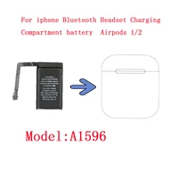 3 8v 398mah replacement battery for airpods 1 2 rechargeable battery for iphone bluetooth headset charging box accessories