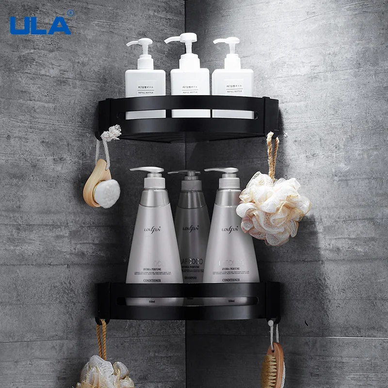 ULA алюминиевая полка для ванной комнаты Душ шампунь мыло косметический полки
