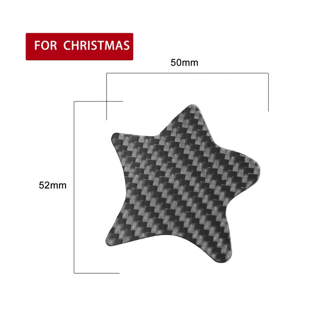 

Carbon Fiber Car Sticker Creative DIY Five-pointed Star Shape Decal Auto Styling Durable Car Sticker Carbon Fiber Car Decor