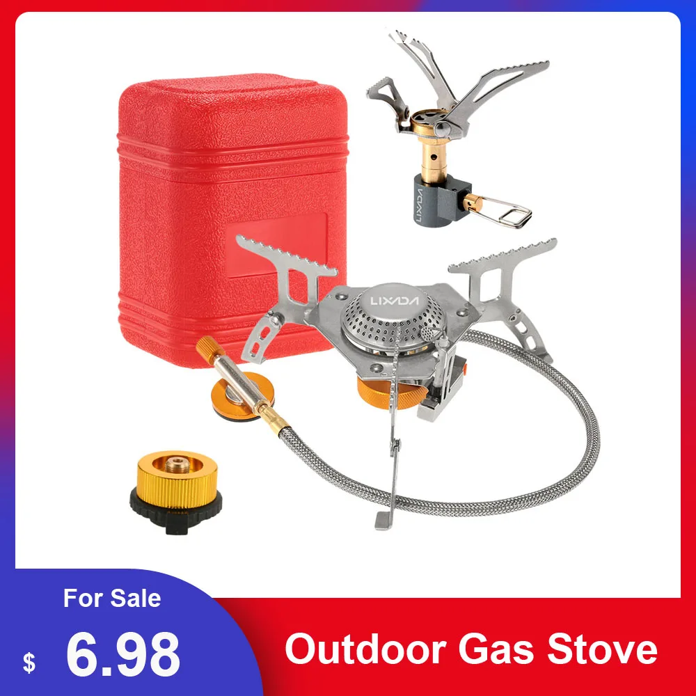 Газовая горелка Lixada 3000 Вт складная электрическая для приготовления пищи пешего