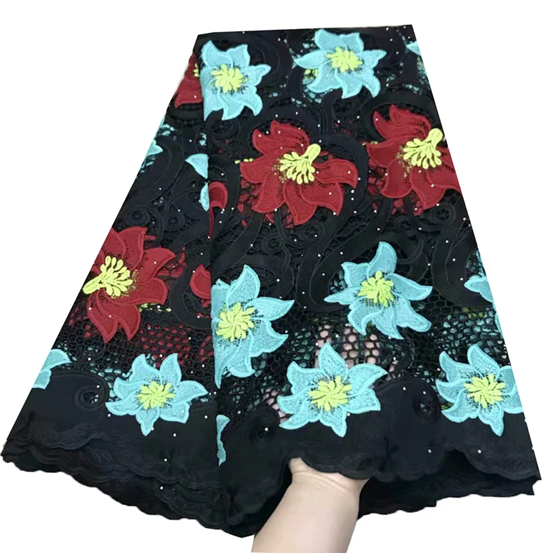 Африканская гипюровая кружевная ткань французские coed кружевные материалы