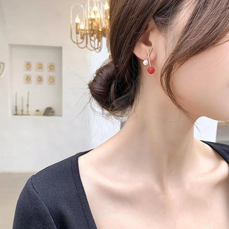 XIYANIKE Wedding Elegant Jewelry New Brand Design Gold Color Round Pearl Stud Earrings For Women Ear Accessories Wholesale | Украшения и