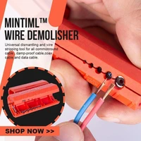 mintiml%e2%84%a2 wire stripper demolisher portable mini crimper pliers crimping tool cable stripping wire cutter cut line pocket multito