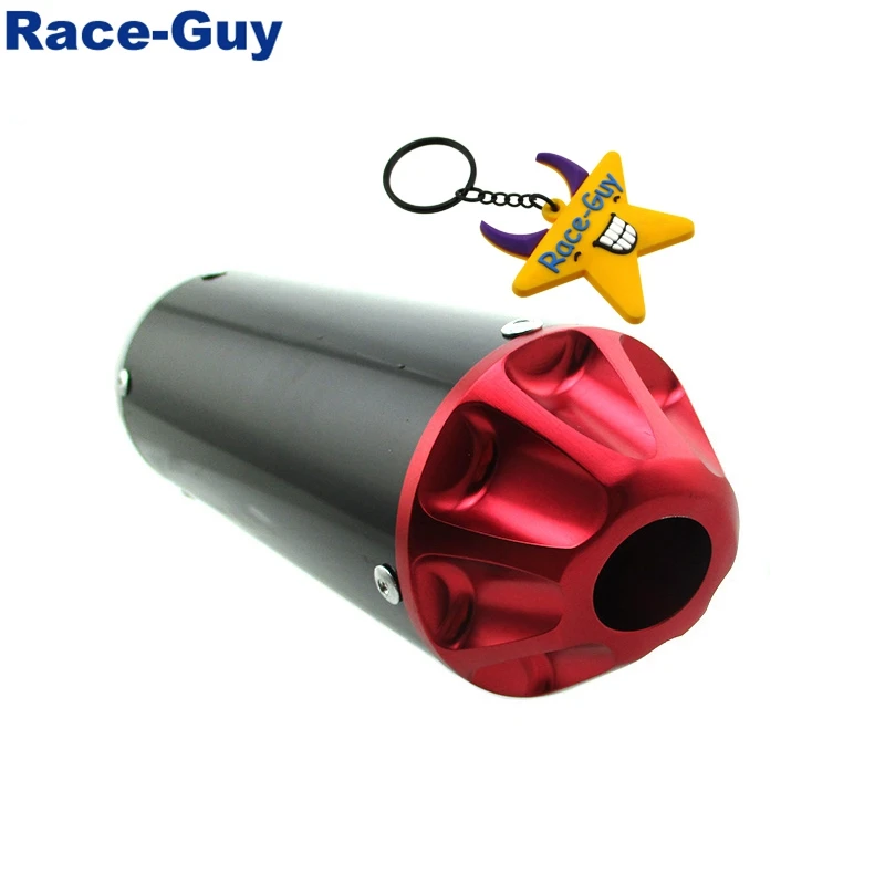 Алюминиевый красный 28 мм Глушитель для 50cc 70cc 90cc 110cc 125cc китайский Pit Trail Dirt Bike CRF50 XR50