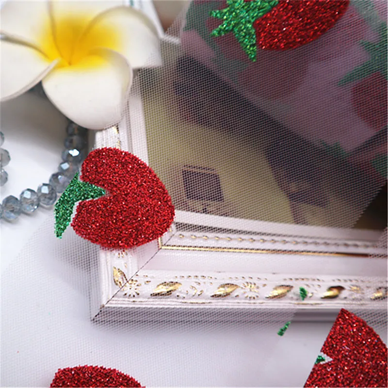 25 ярдов/рулон тюлевого рулона Флокирование органза сетка ткань лента подарок