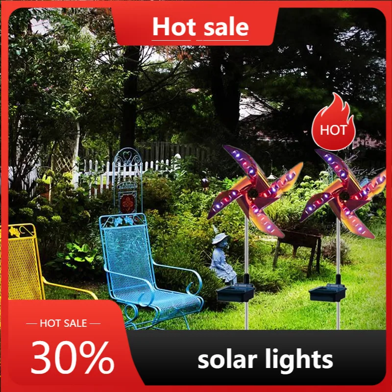 

32LED Solar LED Light Windmill Garden Light Outdoor Garden Decoration Courtyard Street for Home Decor Outdoor Sun Light LED Lamp