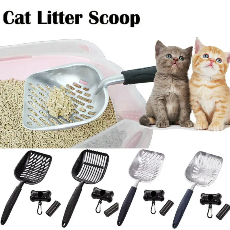 Новейшая модель Наполнитель для кошачьего туалета Совок металла и Пластик