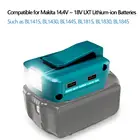 Зарядное устройство с двойным USB мобильный телефон и светодиодной подсветкой для Makita, 14,4 В18 в, литий-ионная батарея BL1430, BL1830, выход 12 В постоянного тока