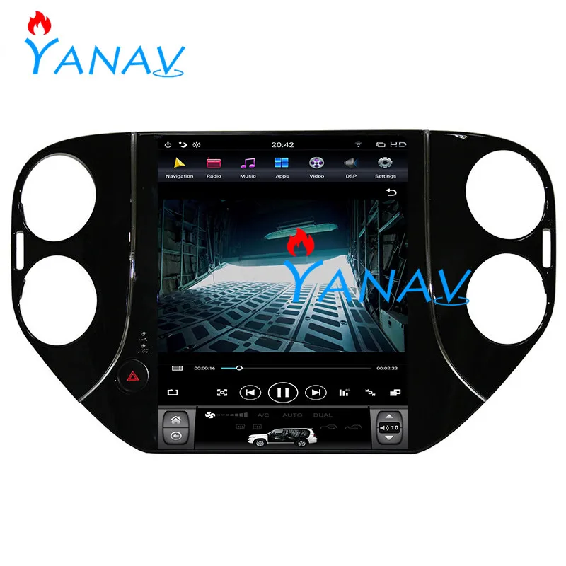 Вертикальный экран 10 4 дюйма GPS навигатор на платформе Android для VW Tiguan 2010 2016 HD