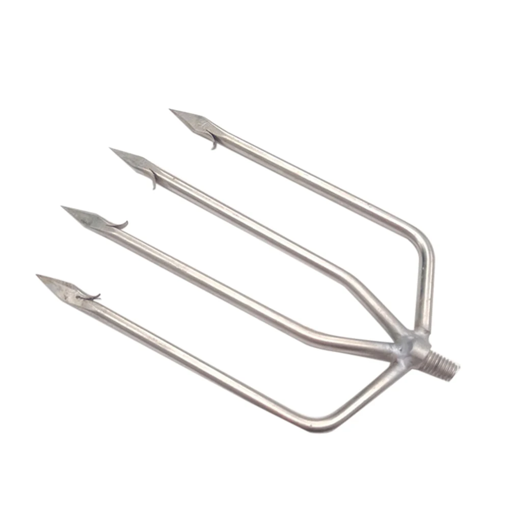 17cm 9.5cm Stainless Steel Fishing Tools Prong Serrated Harpoon Fish Fork Fishing Ice Crusher Drill Fishing Tackle Fishing Tool Accessories - Цвет: 17cm 9.5cm