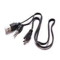usb 2 0 5pin standard usb mini male to male 3 5mm aux audio jack connection adapter cable for speaker mp3 mp4 player