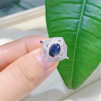 the new 925 silver inlaid natural sapphire ring womens jewelry the party must bring jewelry highlighting the temperament