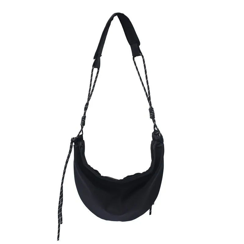 

Diagonal bag large capacity 2021 new trendy nylon cloth female college style student backpack male dumpling bag cloth bag