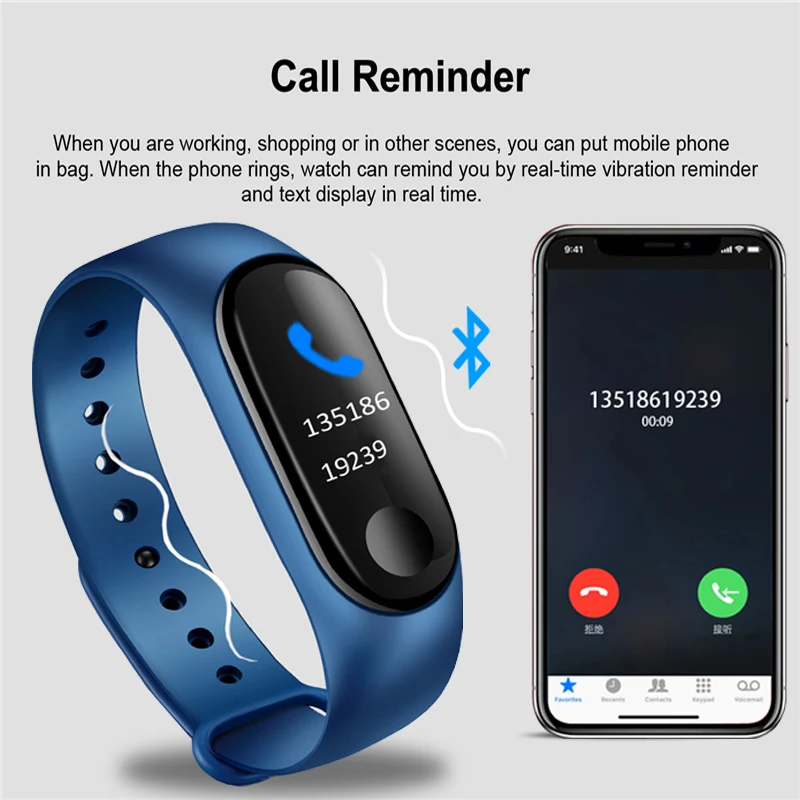 Новый спортивный водонепроницаемый смарт-браслет с пульсометром и тонометром