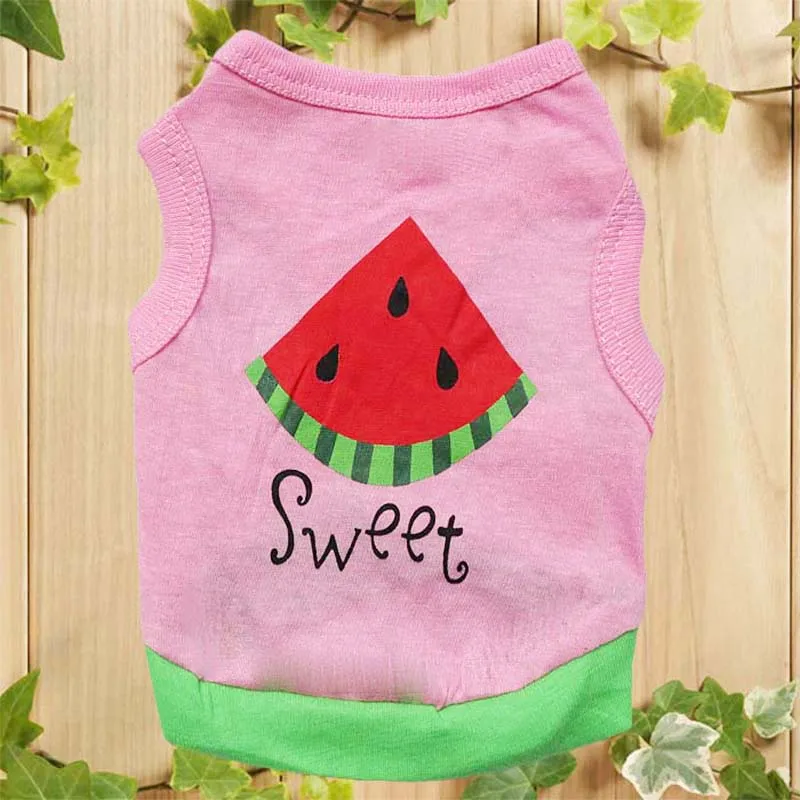 Летняя одежда для собак хлопковый жилет щенков чихуахуа маленького и среднего