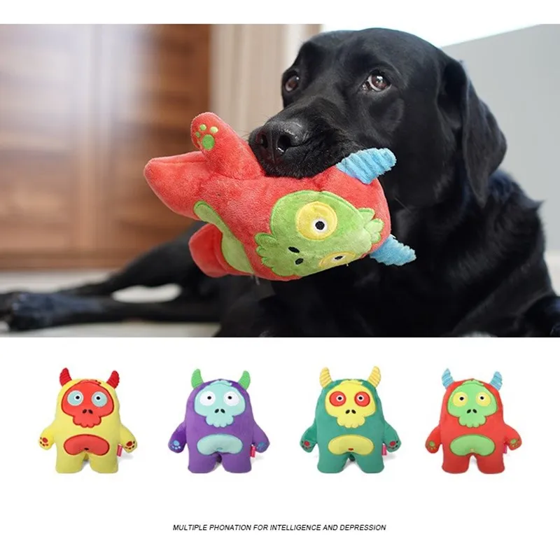 

Stuffed Dog Toys for Large Dogs Resistant Bite Interactive Plush Squeaky Dog Toy for Small Dogs Aggressive Chewers Pet Supplies
