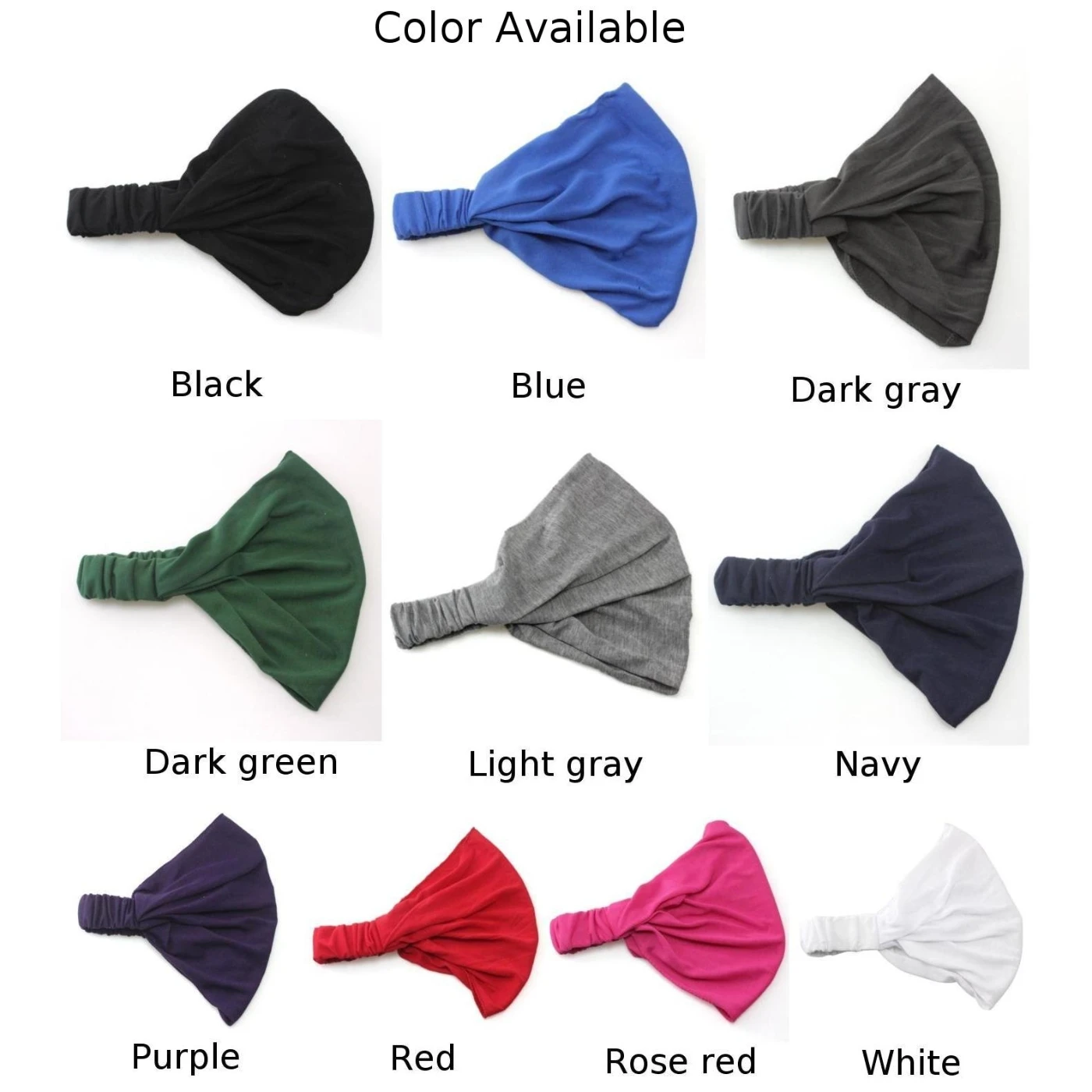 

021 Fashion Women Hair Accessories Soft Elastic Headband Wide Yoga Sweatband Sports Head Wrap Tube Scarf Hairband Bib Headscarf