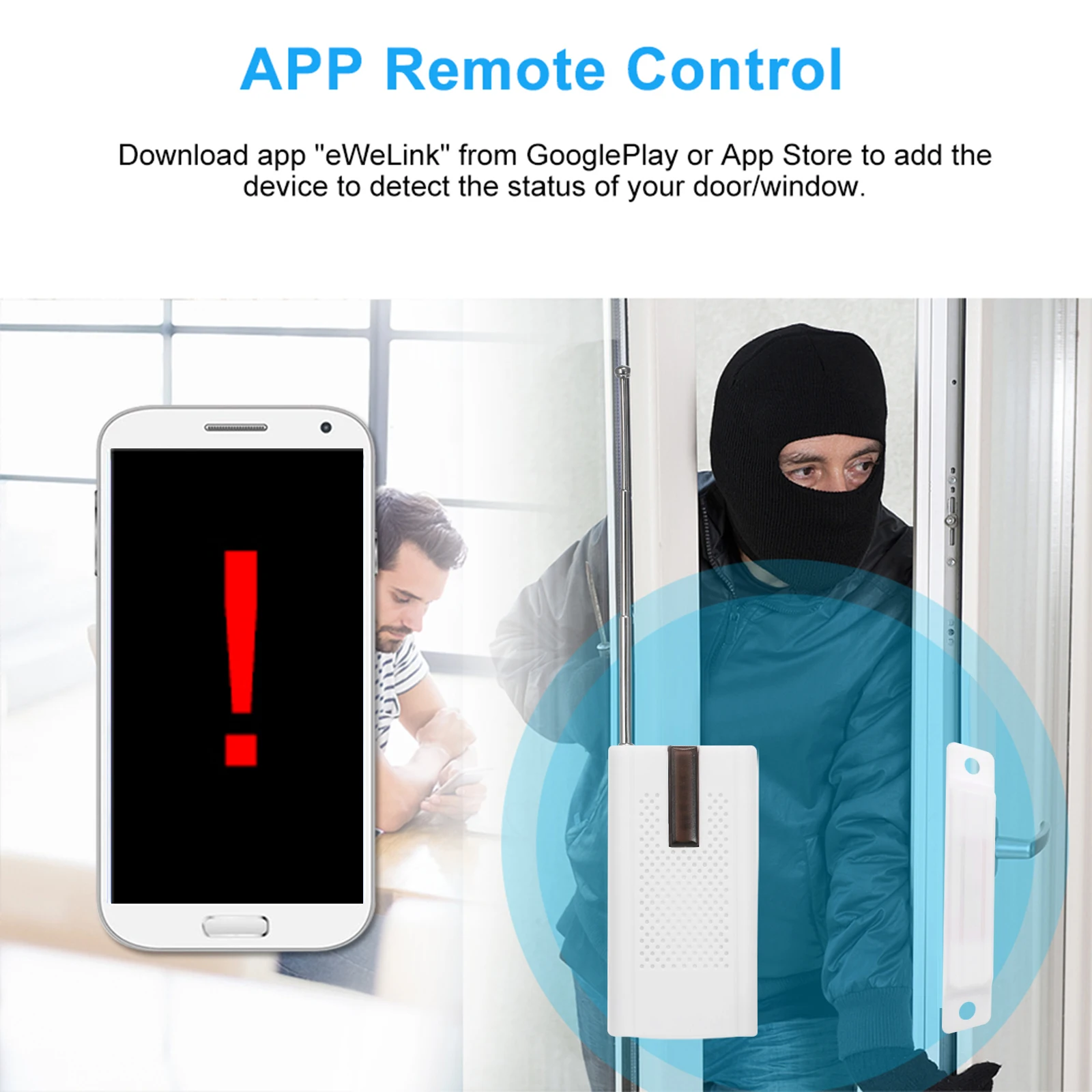 

Sensors & Alarms Contact Wireless Door Window Magnet Entry Detector Sensor for Wireless GSM Home Security Alarm System