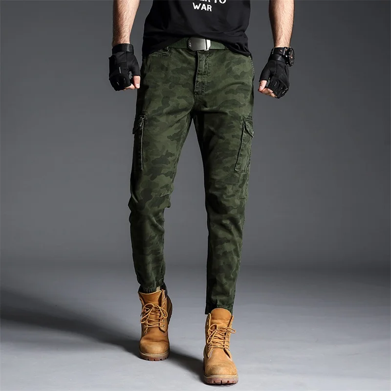 COMLION 2019 Spring Summer Fashion Trousers New Casual Pants Men Cotton Slim Fit Chinos Male Brand Clothing Plus Size Tops F52 | Мужская