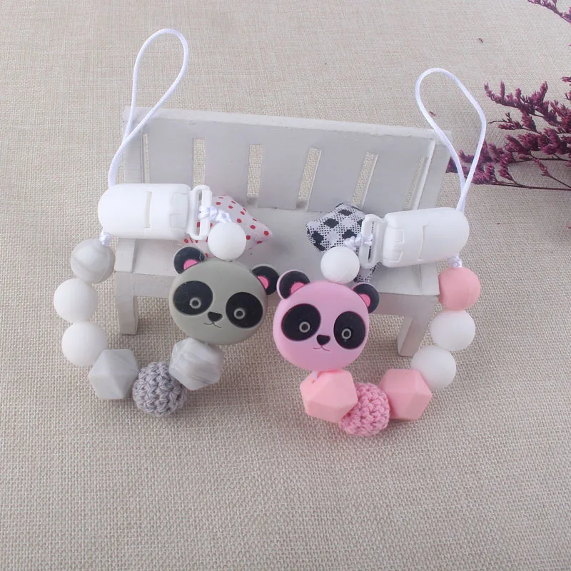 Силиконовая цепочка с мини-медведем 1 шт. в подарок на Детская игрушка для