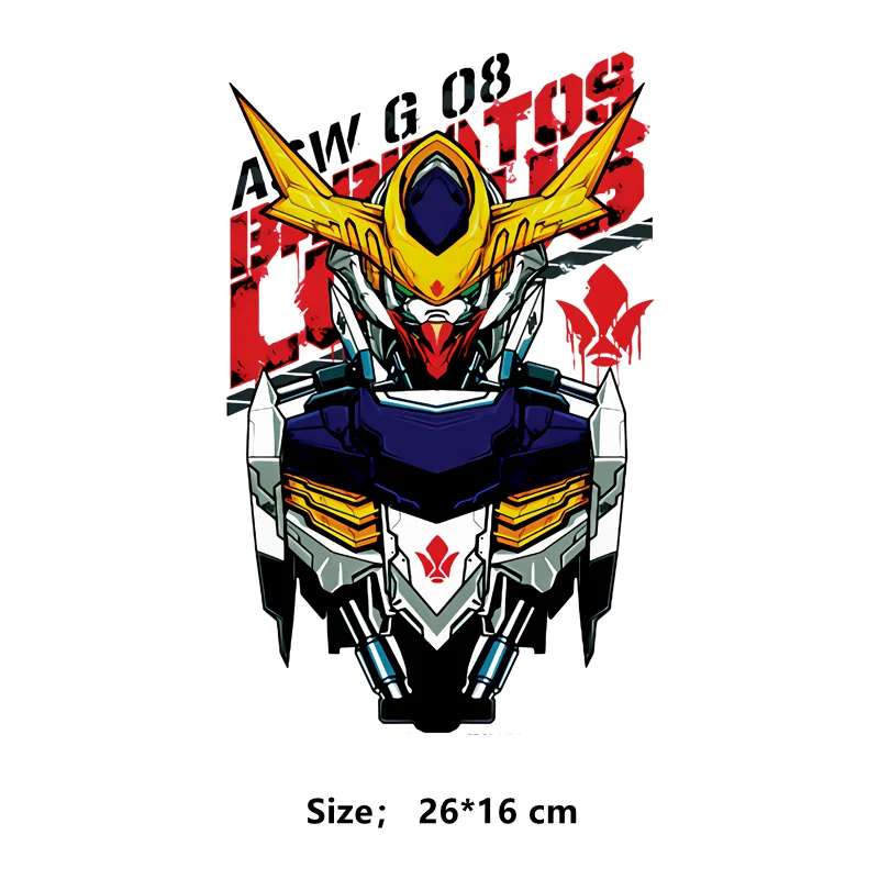 Японские Аниме патчи механика воина Термотрансферная наклейка на одежду сделай