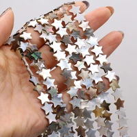 natural five pointed star shape shell beads mother of pearl spacer bead for jewelry making diy women necklace bracelet crafts
