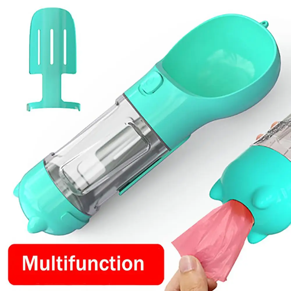 3 в 1 Портативный собака бутылка для воды маленький большой собаки путешествия