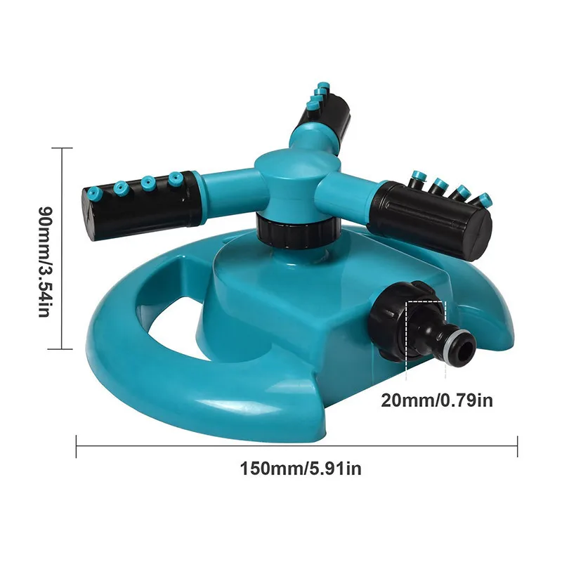 Водный разбрызгиватель автоматический 360 Вращающийся орошения сада Прямая