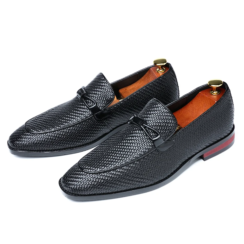 Туфли мужские на плоской подошве дышащие удобные туфли для банкета роскошные