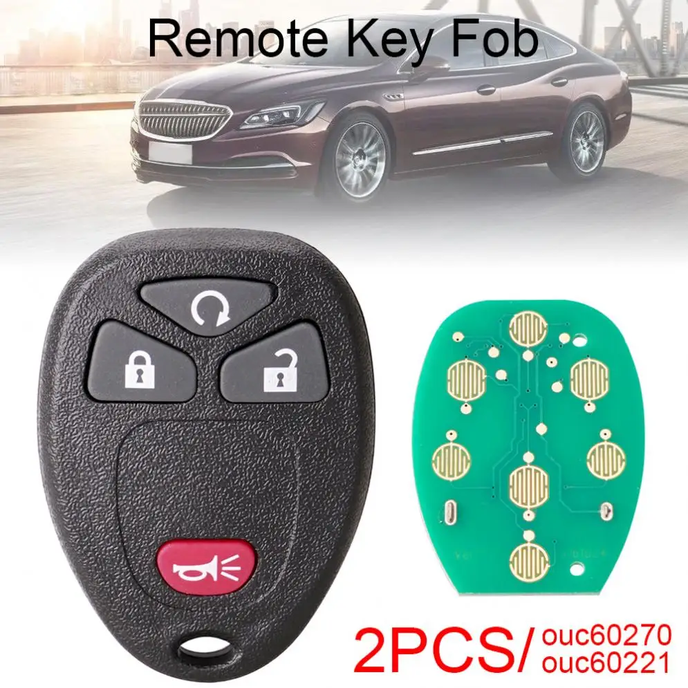 2pcs 3+1 Buttons Car Remote Key Fob OUC60221 / C60270 Fit for Chevy Silverado Traverse Avalanche Equinox Express | Автомобили и
