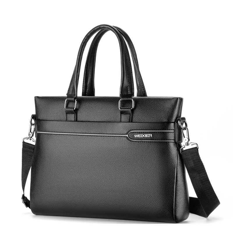 New Men PU Synthetic Leather Shoulder Fashion Business Bags Tote Male handbag Bag For Document Laptop Briefcases Bag Hot Sell