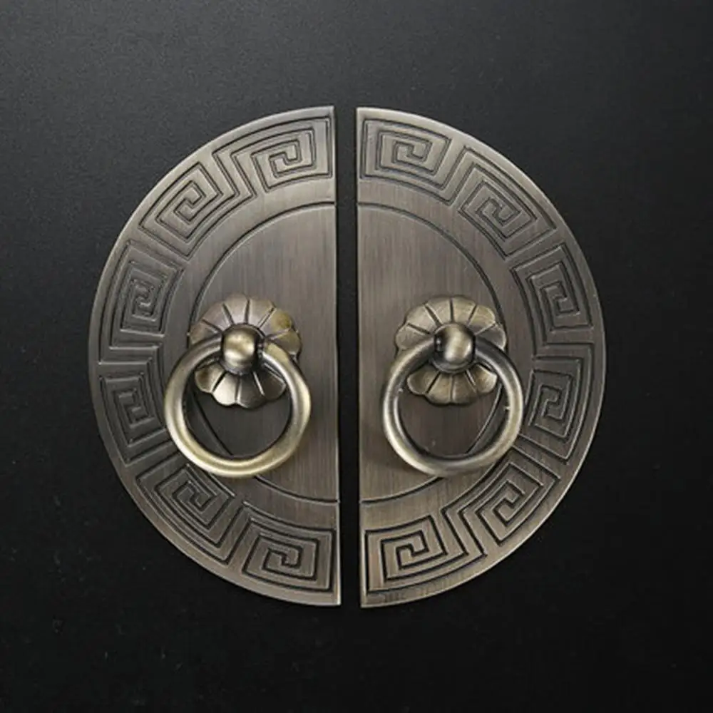 Vintage Chinese Handle Semi-circular Pull-up Wardrobe Door Ming and Qing Style Open Zinc Alloy Antique Single Hole | Обустройство