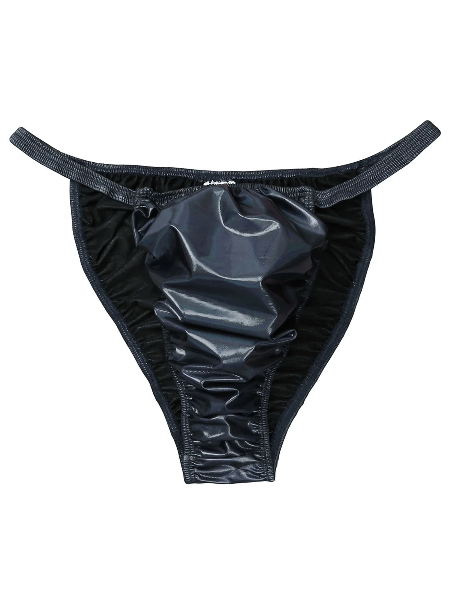Купальники мужское бикини купальник нижнее белье блестящие кожаные трусы
