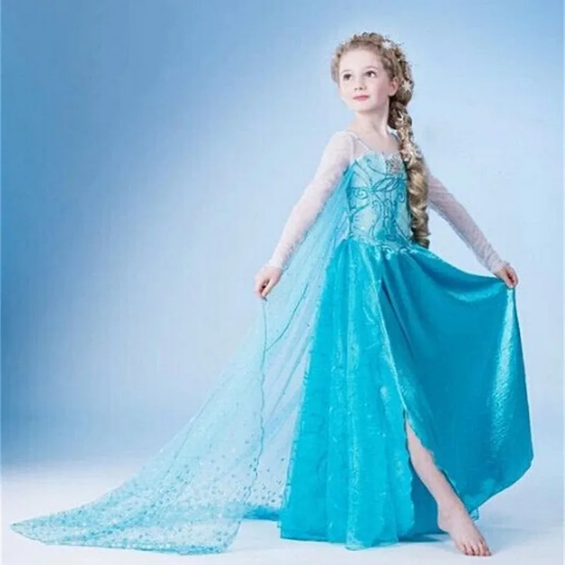 Style 15 Платье для девочек арабское платье цвета жасмин, костюм Рапунцель детская одежда для костюмированной вечеринки Эльзы и Анны с блестками Детские вечерние костюмы принцессы на Хэллоуин, 6T - Цвет: Style 15