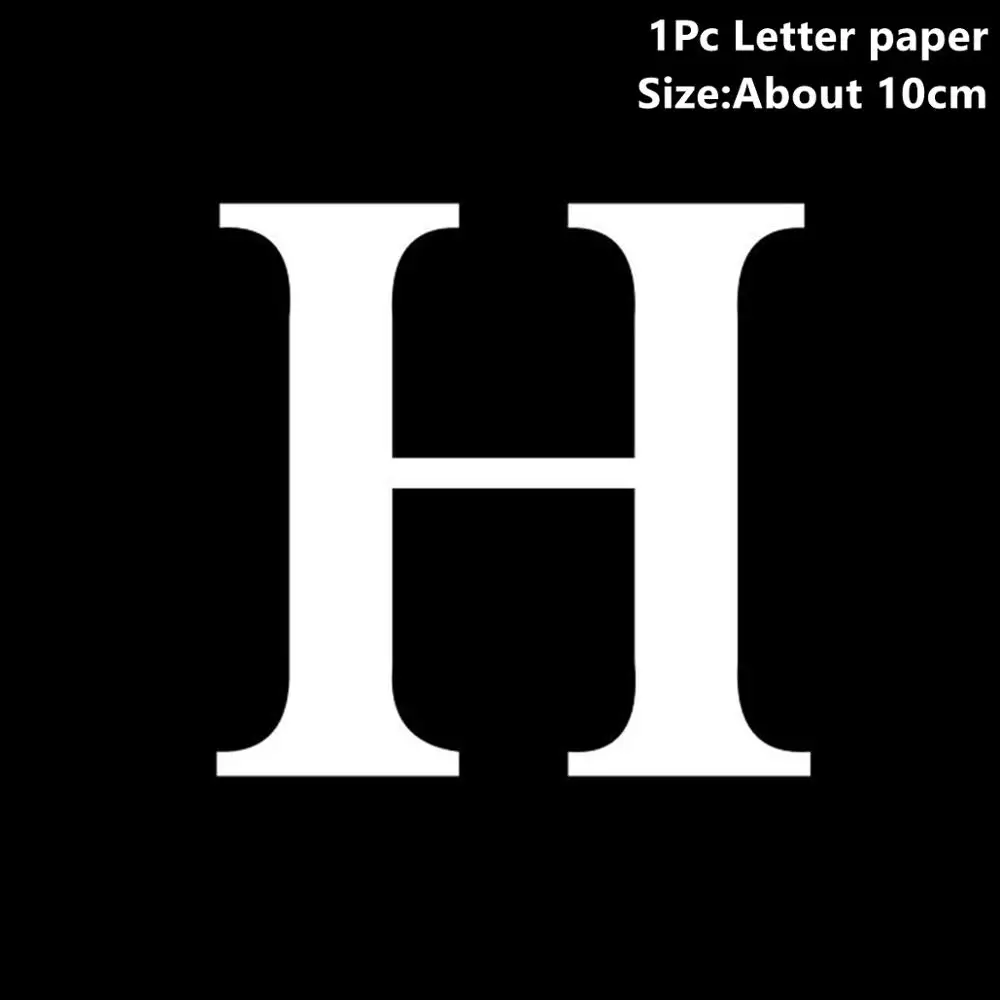 Paper Letter H Taoup детская прозрачная коробка для хранения воздушных шаров с днем рождения принадлежности для детского душа сувениры бумажная картонная коробка подарочная упаковка - Цвет: Paper Letter H