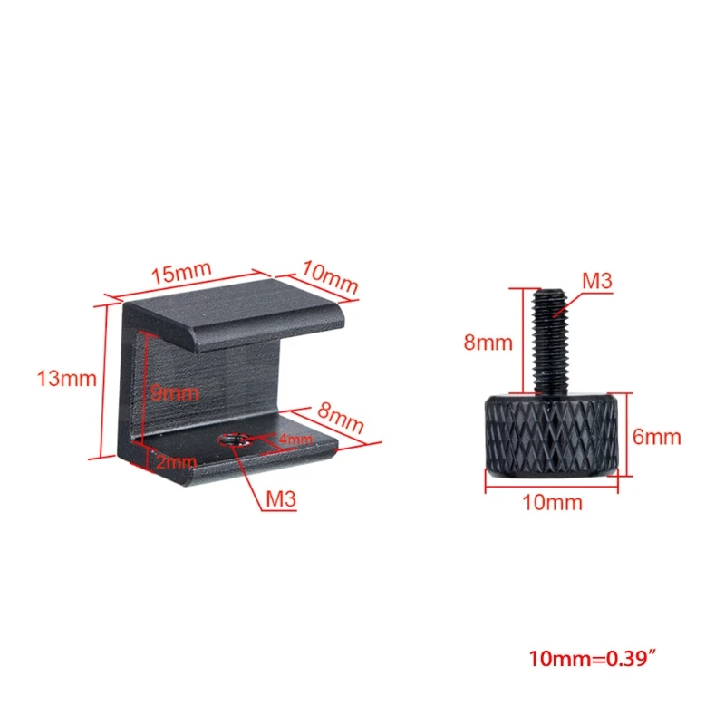 

J60A for 3D Printer Adjustable Heated Bed Clip Heatbed Clamps Clips Aluminium Alloy