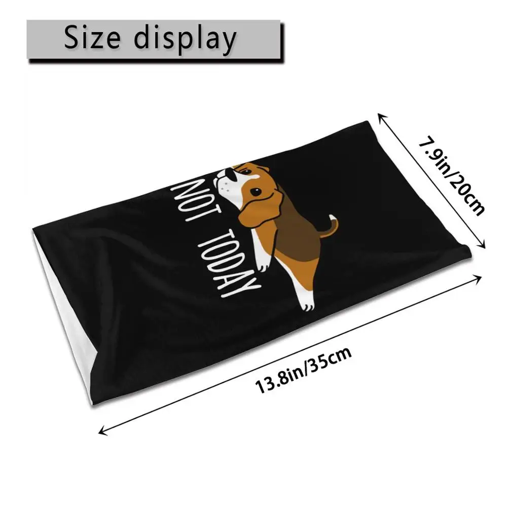 Женская забавная черная резинка не сегодня с изображением собаки Бигля