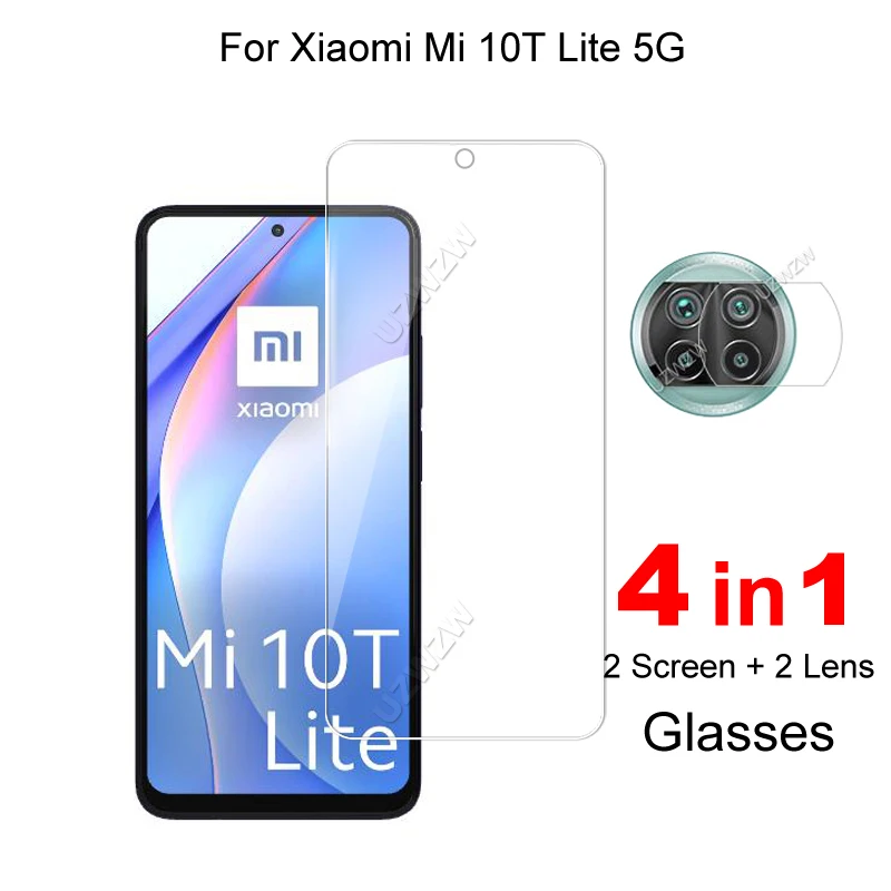 Для Xiaomi Mi 10T Lite 5G объектив камеры пленка Защитное стекло для фронтального экрана и