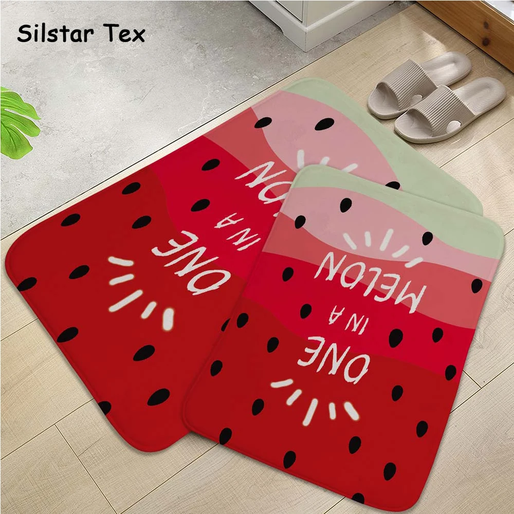 Silstar Tex фруктовый арбузный Коврик для двери с цифровой печатью ковер
