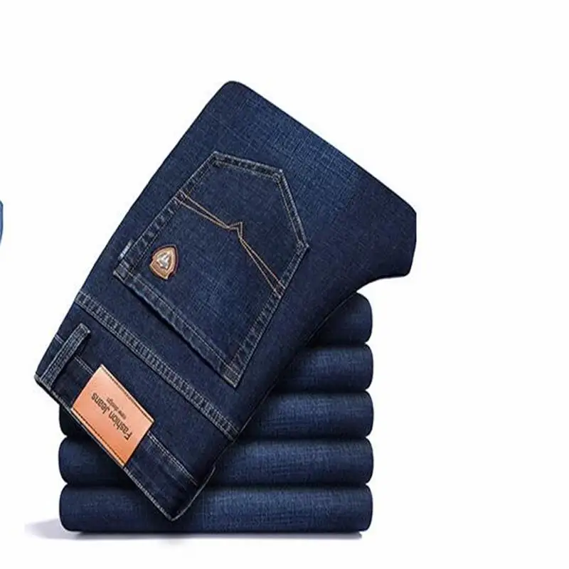 

Мужские прямые джинсы, Свободные повседневные хлопковые Стрейчевые брюки большого размера, размер 29-42, весна-осень 2022