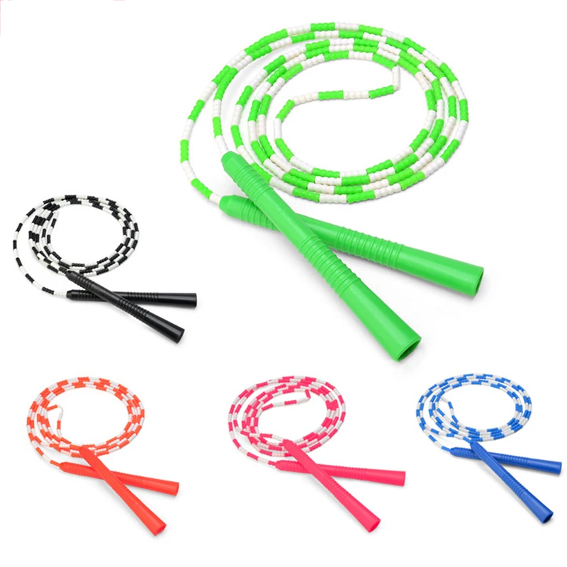 Скакалка мягкая бисерная сегмент Регулируемая спутывающаяся причудливая