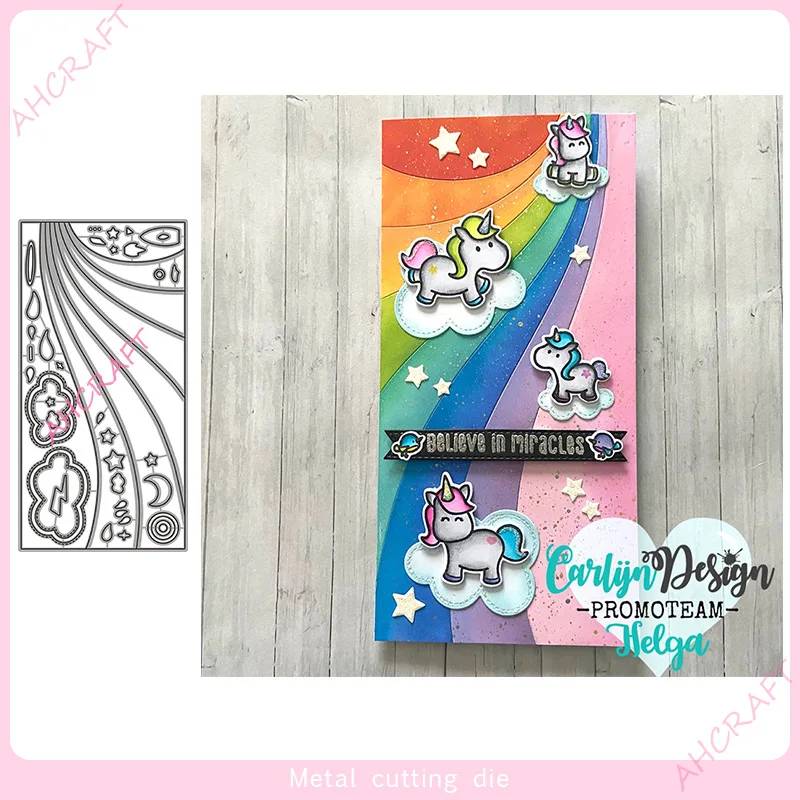 

DM-3056 Rainbow Frame Metal Cutting Dies Cut Die Mold Scrapbooking dies Decoration Paper Craft Embossing Stencils