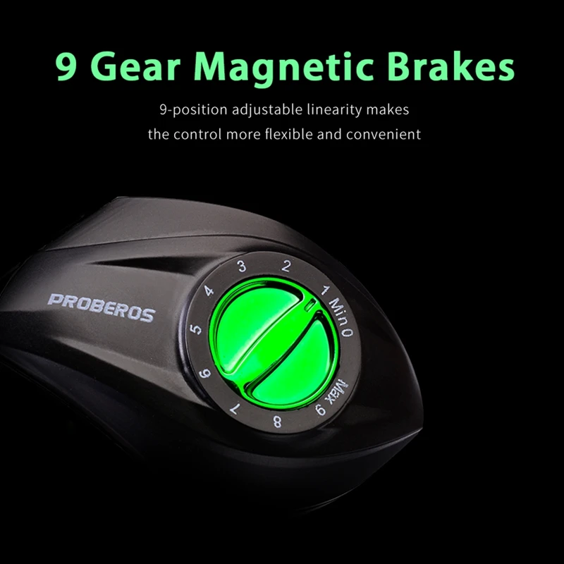 

PRO BEROS New Compact Design Water Drop Wheel Fishing Wheel 7.2:1 High Speed Ratio The Braking Force In 10 Gear Is 10KG