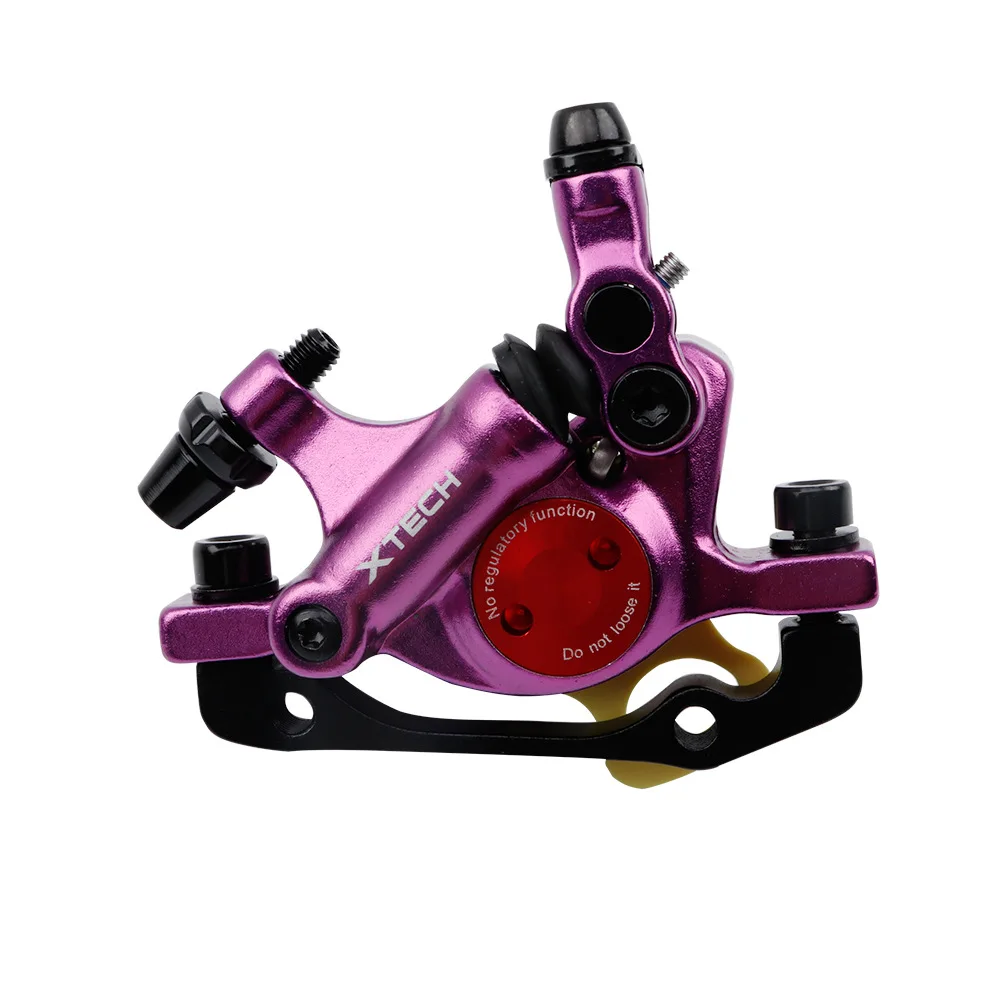 ZOOM XTECH HB100 MTB Горный Дорожный велосипед линия Тяговая гидравлическая Дисковая тормозная установка передние и задние суппорты - Цвет: Purple Front caliper