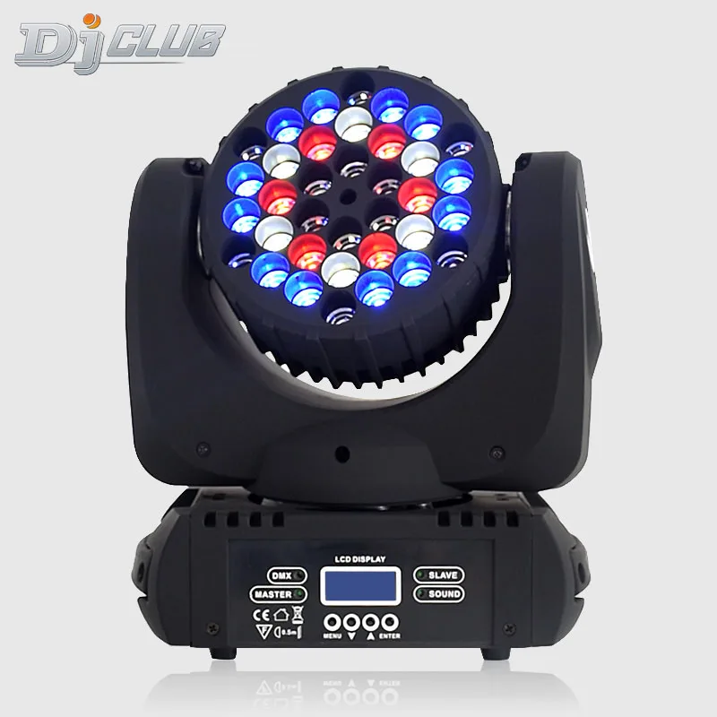 Moving Head 36X3W DJ Light Rgbw Dmx512 Beam Stage Effect Light For Disco Club Party Dance Wedding Bar Show  - buy with discount