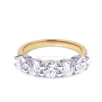 tianyu gems 4 5mm moissanite diamonds wedding band rings 14k18kplatinum women rings 5 oec cut def gemstone custom fine jewelry