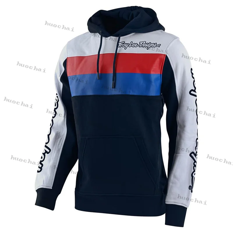 

2021 Motocross Fleece Hoodie DH Motocross Racing Warm Sweater BMX ATV Mountain Bike Troy Lee Design Cycling Sweatshirt