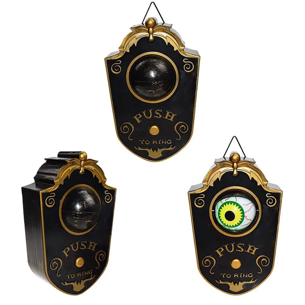 

Halloween Doorbell Halloween Haunted Doorbell Animated Eyeball Halloween Decor with Spooky Sounds Haunted House Party Prop